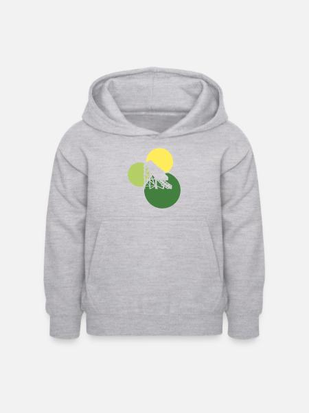 Achterbahn Lukas - Kinder Hoodie - Hellgrau meliert