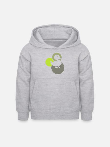 Entchen Quak Watscheln - Kinder Hoodie - Hellgrau meliert