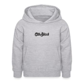 Ancienne école - Sweat à capuche Enfant - gris clair chiné - Devant - AI Model Kid Female (0cm)