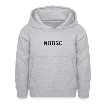 Nurse - Kinder Hoodie - Hellgrau meliert - Vorne - AI Model Kid Female (0cm)