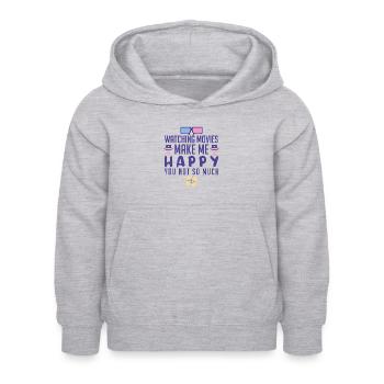Film Cinema - Kids Hoodie - light heather grey - Front - AI Model Kid Female (0cm)