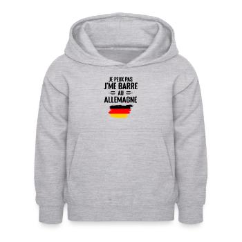 I can't I bar in Germany - Kids Hoodie - light heather grey - Front - AI Model Kid Female (0cm)