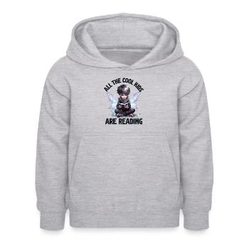 Alle Coolen Kids Lesen Lehrer - Kinder Hoodie - Hellgrau meliert - Vorne - AI Model Kid Female (0cm)