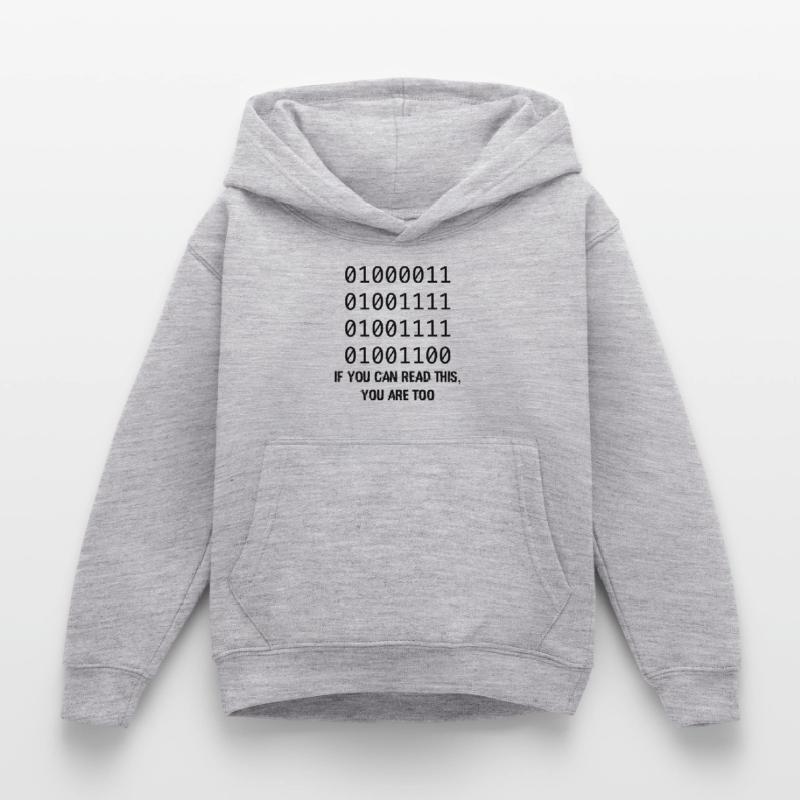 Computer Binary Code Developers Gift Kids Hoodie