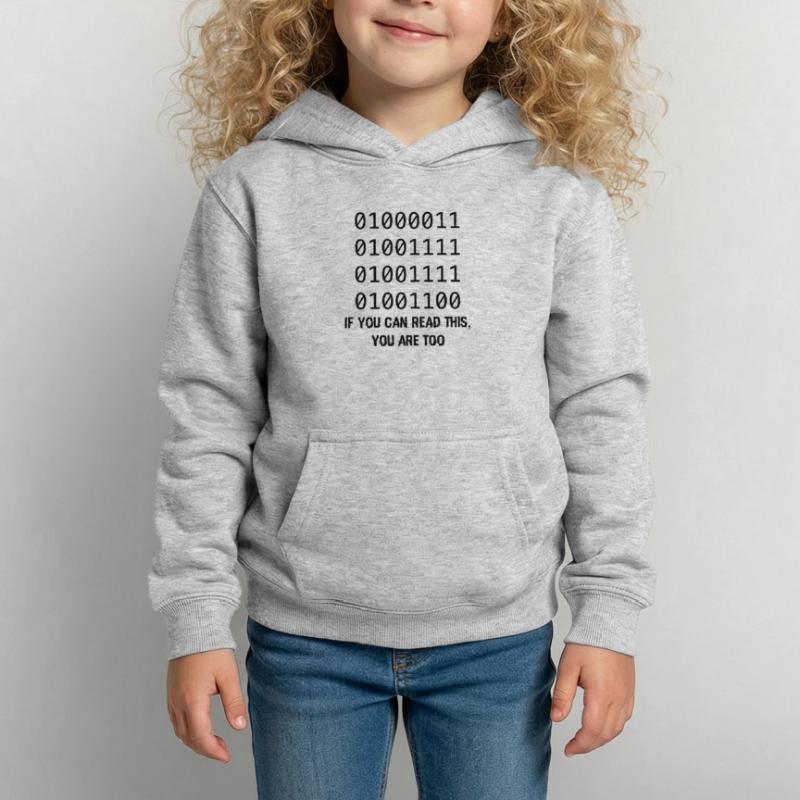 Computer Binary Code Developers Gift Kids Hoodie