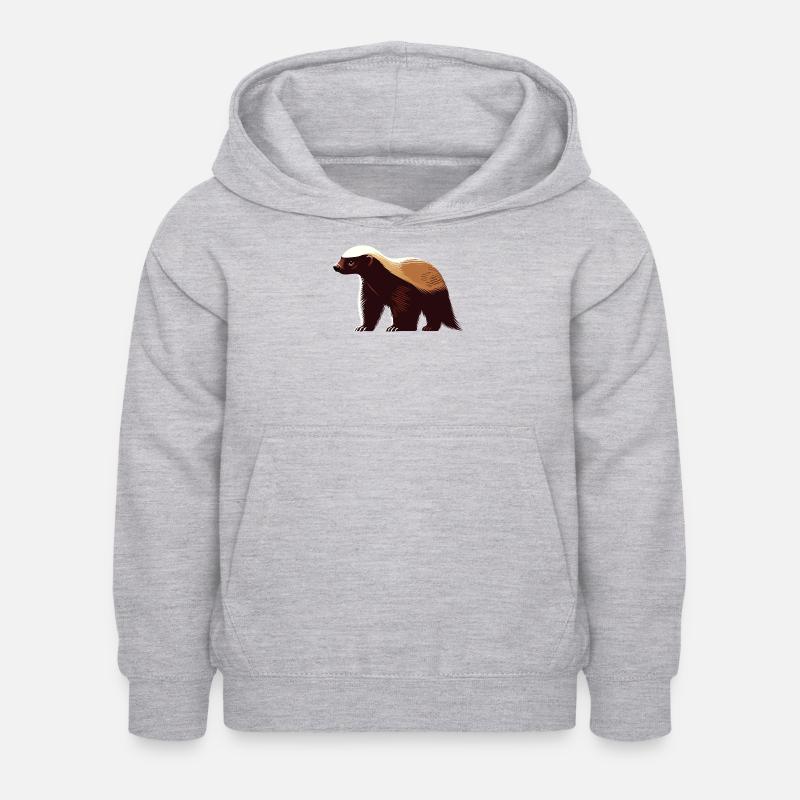 Ratel - Sweat à capuche Enfant - gris clair chiné