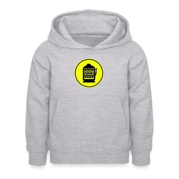 Einarmiger bandit Silhouette icon - Kinder Hoodie - Hellgrau meliert - Vorne - AI Model Kid Female (0cm)