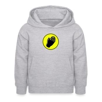 Icône Des mains de prière - Sweat à capuche Enfant - gris clair chiné - Devant - AI Model Kid Female (0cm)