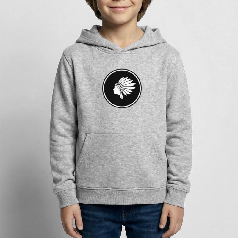 Indianer kopf Kinder Hoodie