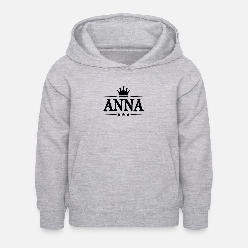 Anna - Felpa con cappuccio per bambini - grigio chiaro melange