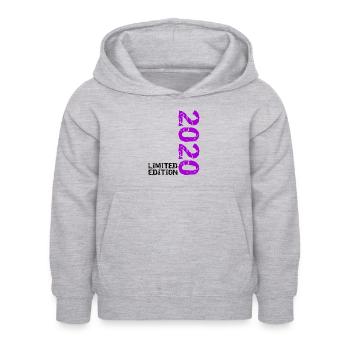 2020 Limited Edition Birthday Gift Decoration - Kids Hoodie - light heather grey - Front - AI Model Kid Female (0cm)