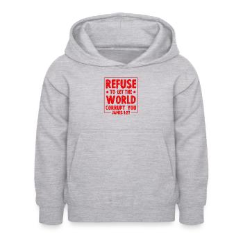 Bible Verses - Kids Hoodie - light heather grey - Front - AI Model Kid Female (0cm)