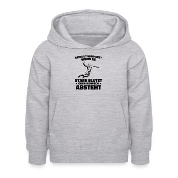 Handball Liebhaber Handball Sport Spieler - Kinder Hoodie - Hellgrau meliert - Vorne - AI Model Kid Female (0cm)