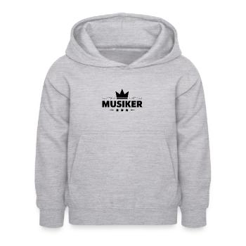 Musiker Beruf - Kinder Hoodie - Hellgrau meliert - Vorne - AI Model Kid Female (0cm)