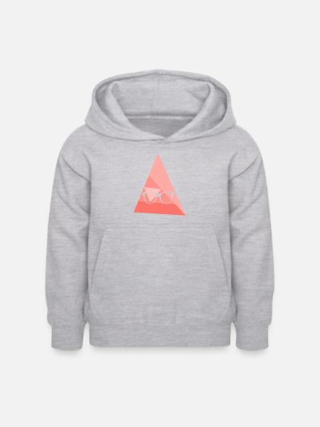 Leseratte Buch - Kinder Hoodie - Hellgrau meliert