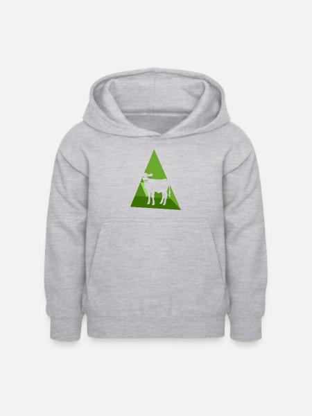 Vegan Fleisch Tierschutz - Kinder Hoodie - Hellgrau meliert