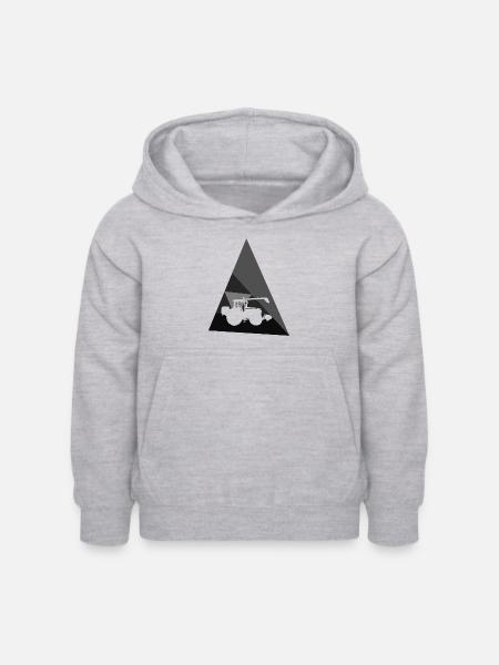 Bauer Hof - Kinder Hoodie - Hellgrau meliert