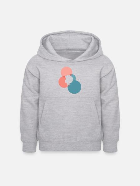 Soul Afro 70s - Kinder Hoodie - Hellgrau meliert