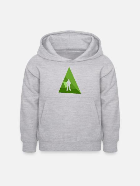Western - Kinder Hoodie - Hellgrau meliert