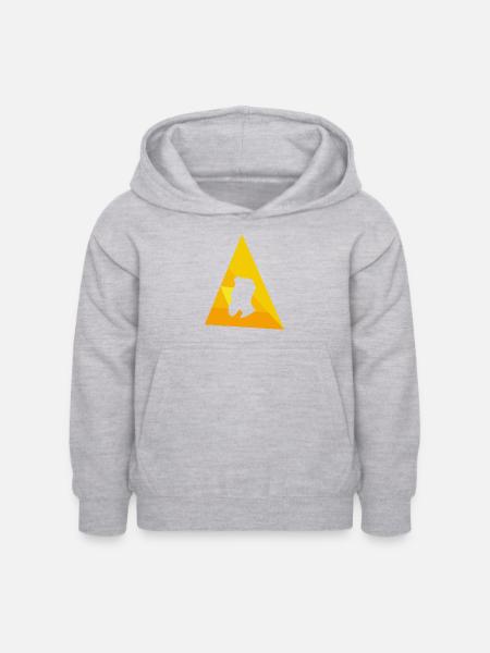 Schnurrbart Sir Gesichtsbehaarung - Kinder Hoodie - Hellgrau meliert