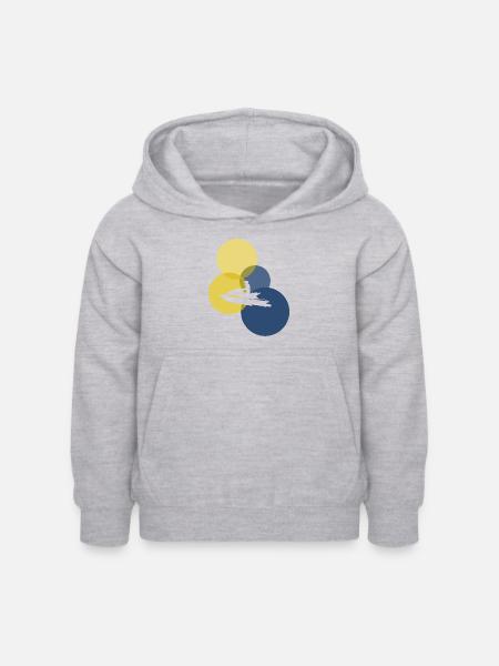 Jetski Boot - Kinder Hoodie - Hellgrau meliert