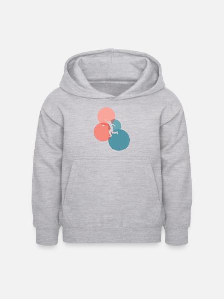 Spiel Säcke - Kinder Hoodie - Hellgrau meliert