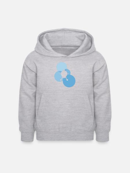 Barbecue Grillzange BBQ - Kinder Hoodie - Hellgrau meliert
