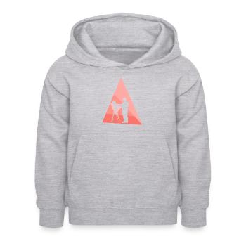 Pinceau Peintre - Sweat à capuche Enfant - gris clair chiné - Devant - AI Model Kid Female (0cm)