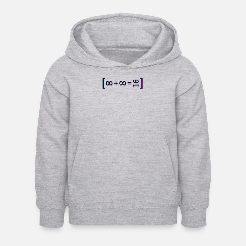 2. infini - Sweat à capuche Enfant - gris clair chiné