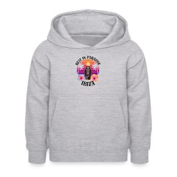 Ibiza RIP Sarkasmus - Kinder Hoodie - Hellgrau meliert - Vorne - AI Model Kid Female (0cm)