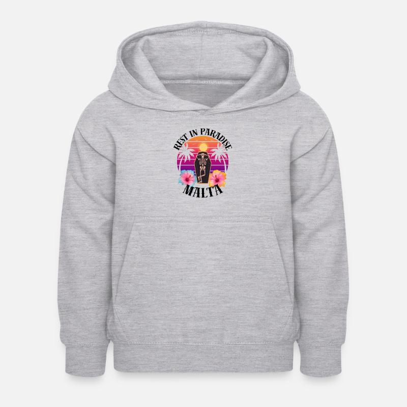 Malte RIP Sarcasme - Sweat à capuche Enfant - gris clair chiné