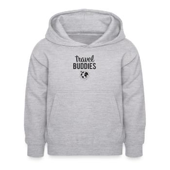 Compagnons de voyage - Sweat à capuche Enfant - gris clair chiné - Devant - AI Model Kid Female (0cm)