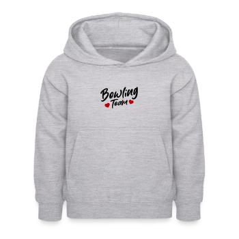 Bowling Team - Kids Hoodie - light heather grey - Front - AI Model Kid Female (0cm)