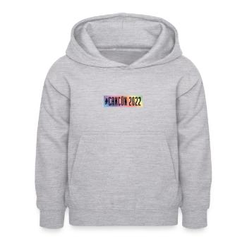 Cancun 2022 - Kinder Hoodie - Hellgrau meliert - Vorne - AI Model Kid Female (0cm)