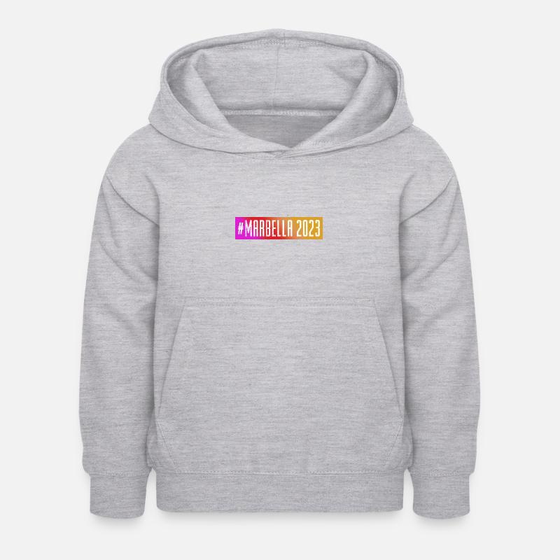 Marbella 2023 - Sweat à capuche Enfant - gris clair chiné