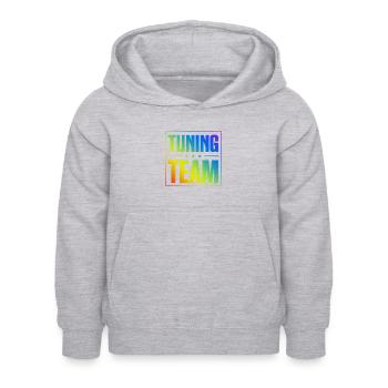 Équipe de tuning - Sweat à capuche Enfant - gris clair chiné - Devant - AI Model Kid Female (0cm)