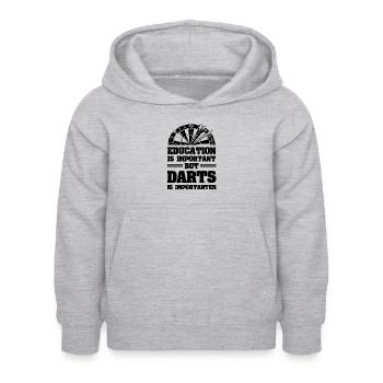Fléchettes éducatives - Sweat à capuche Enfant - gris clair chiné - Devant - AI Model Kid Female (0cm)