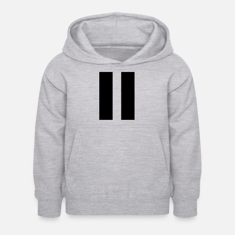 Pause - Sweat à capuche Enfant - gris clair chiné