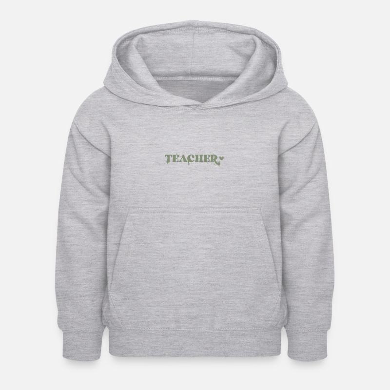 Enseignant - Sweat à capuche Enfant - gris clair chiné