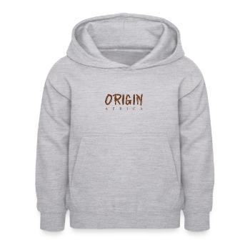 Origin Africa - Sweat à capuche Enfant - gris clair chiné - Devant - AI Model Kid Female (0cm)