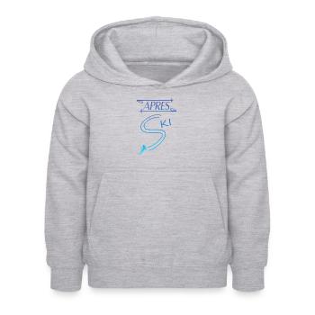 Apres Ski - Kinder Hoodie - Hellgrau meliert - Vorne - AI Model Kid Female (0cm)