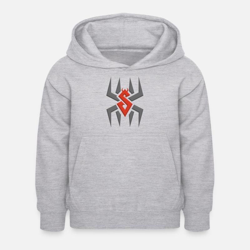 Spider-Man Spinne - Kinder Hoodie - Hellgrau meliert