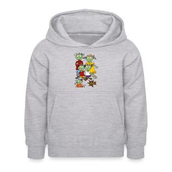 Die Olchis Classic Eine Schmuddlige Familie - Kinder Hoodie - Hellgrau meliert - Vorne - AI Model Kid Female (0cm)