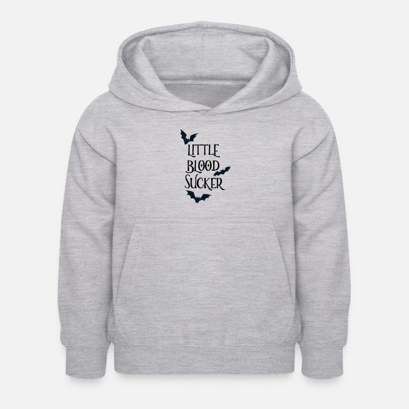 Petit suceur de sang - Sweat à capuche Enfant - gris clair chiné