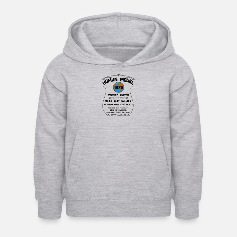 1970 - Sweat à capuche Enfant - gris clair chiné