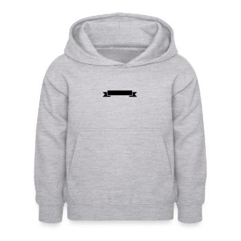 banderole symbol - Sweat à capuche Enfant - gris clair chiné - Devant - AI Model Kid Female (0cm)
