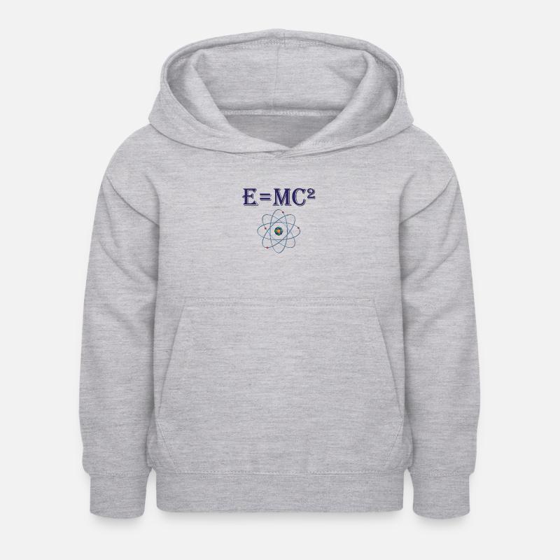 E=mc² - Sweat à capuche Enfant - gris clair chiné