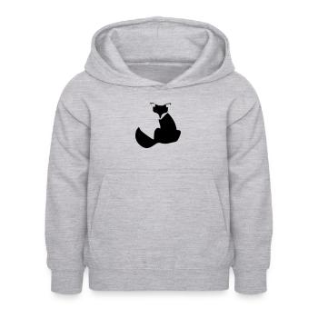 Renard - Sweat à capuche Enfant - gris clair chiné - Devant - AI Model Kid Female (0cm)