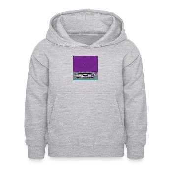 DJ Setz - Cover - Kinder Hoodie - Hellgrau meliert - Vorne - AI Model Kid Female (0cm)