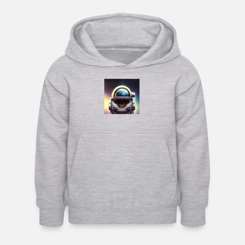 Héros de l’espace - Sweat à capuche Enfant - gris clair chiné